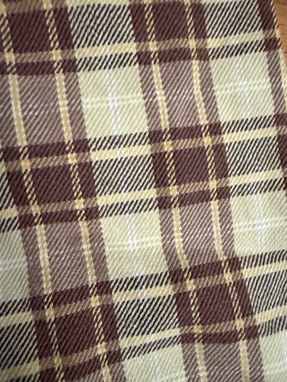 VTG Ralph Lauren XL Jean Company Black Label Beige and Brown Plaid Button-Down - Picture 9 of 9